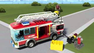 Lego City Camión de bomberos 60002 en Eurekakids [upl. by Normak821]