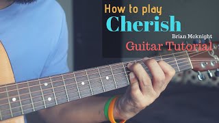 Brian Mcknight  Cherish  How to Play Chords  Easy Guitar Tutorial [upl. by Ttergram]