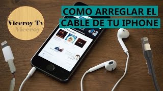 CÓMO ARREGLAR Y EVITAR QUE SE ROMPA EL CABLE DE TU IPHONE [upl. by Butcher]