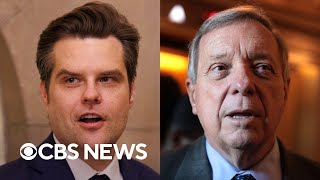 Durbin on Gaetz ethics report as Congress reacts to Trumps attorney general pick [upl. by Kus]