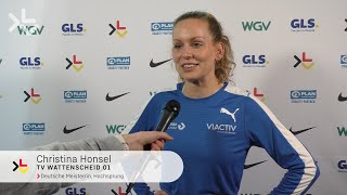 Christina Honsel quotTiming bei 197 Meter hat nicht ganz gepasstquot [upl. by Franz]