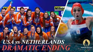 Water Polo USA vs Netherlands  Take Bronze as Winner Comes With One Second Left [upl. by Hidie]