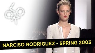 Narciso Rodriguez Spring 2003 Fashion Flashback [upl. by Jareb919]