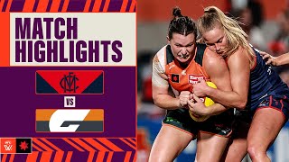 Melbourne v GWS Giants  Week Six 2024  AFLW [upl. by Monk456]