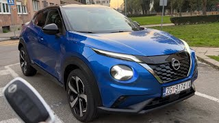 New NISSAN JUKE 2023  evening POV test drive AMBIENT lights HYBRID model [upl. by Yeltneb848]