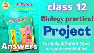 Biology project class 12 practical book maharashtra board [upl. by Braeunig]