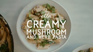 10 Minute Creamy Mushroom amp Herb Pasta  Deliciously Ella  Deliciously Ella [upl. by Aletsirc]