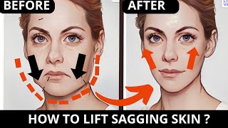 🛑 FACE SKIN TIGHTENING EXERCISES  SAGGY SKIN LAUGH LINES JOWLS FOREHEAD MOUTH LINES  SUBTITLES [upl. by Amehr]