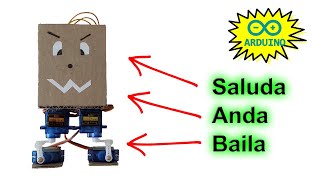 ROBOT con ARDUINO para PRINCIPIANTES  Robot Bípedo  Explicado PASO A PASO MUY FÁCIL de HACER [upl. by Siaht]