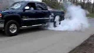 gmc duramax diesel truck burnout [upl. by Yelruc]