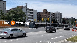 Line 5 Eglinton LRT Testing [upl. by Ebner]