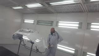 Spraying Sikkens Autobase plus solvent [upl. by Teryl]