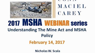 MSHA 101 Understanding the Mine Act [upl. by Nat819]