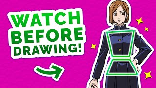 How to Draw FEMALE Body Proportions [upl. by Adnorrehs]