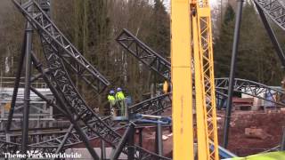 The Smiler Construction Update Part 5  210313  Alton Towers [upl. by Gnek]