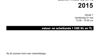 Uitleg Examen NaSk1 Natuurkunde Gl en TL 2015 tijdvak 1 [upl. by Maleeny]