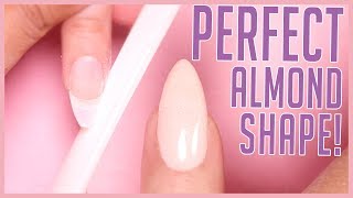 How to Shape an Almond Nail  Shaping Tutorial [upl. by Eri]