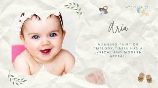 Top 20 Baby Girl Names 20242025  Trending amp Timeless Choices for Your Little One 👶✨ [upl. by Ahtan]