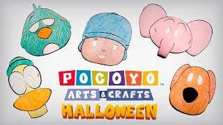 ✂️POCOYÓ ESPAÑOL📏 Arts amp Crafts  ¡Máscaras de Halloween CARICATURAS y DIBUJOS ANIMADOS [upl. by Mariellen]