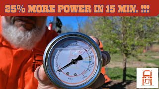 25 Power increase on your Kubota Tractor in 15 min kubota shims hydraulic boost bx hst [upl. by Benjamen]