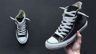 How To Tie Laces On Converse High Tops [upl. by Nessnaj613]