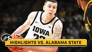 Alabama State at Iowa  Highlights  Big Ten Mens Basketball  Nov 10 2023 [upl. by Maurine]