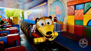 Slinky Dog Dash Coaster Ride POV Experience in 4K  Disneys Hollywood Studios Walt Disney World [upl. by Veneaux]