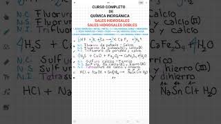 CURSO COMPLETO DE QUÍMICA INORGÁNICA SALES HIDROSALES DOBLES [upl. by Nylsirk]