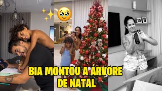 BIA CHAGAS MONTOU A ÁRVORE DE NATAL ✨🥹 [upl. by Nedearb]