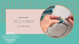 How to Knit 22 LC Leftleaning Cable [upl. by Carothers]