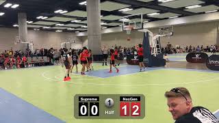 Team Supreme vs NexGen  21924 AAU Shaka Classics 7th Grade Red Div [upl. by Eniloj192]