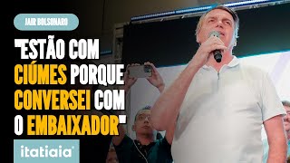 BOLSONARO DIZ QUE LULA NÃO CONVERSA COM EMBAIXADOR DE ISRAEL E FALA SOBRE BRASILEIROS EM GAZA [upl. by Alyal]