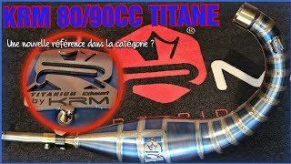 vlog Pot KRM titane 80cc 🤩 titanium exhaust VS KRM acier 🚀 [upl. by Nyladam]