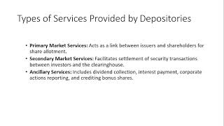 Depository system in India [upl. by Constantin]