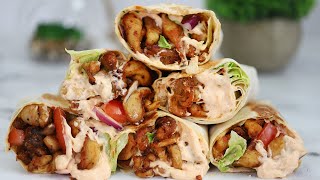 TASTIEST CHICKEN WRAP PERFECT CHICKEN WRAP [upl. by Morgana450]