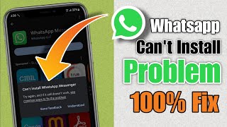 How to solve cant install whatsapp messenger  cant install whatsapp messenger android [upl. by Helgeson]