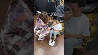 Face Shield For Autism Haircut 🤔 Does it work autism sensoryprocessingdisorder barbershop [upl. by Larue580]