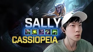 Sally Rank 2 2147 LP CN Challenger SoloQ  Cassiopeia vs Anivia ENG SUB [upl. by Nnaitsirhc]