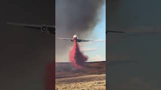 Watch This Massive Retardant Drop Fight a Raging Wildfire Up Close [upl. by Jessey]