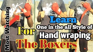 How to wrap your hands for boxing  How to properly wrap your wrist  How to wrap hands for fighting [upl. by Bechler]