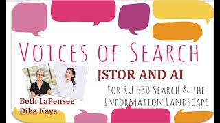 JSTOR and AI [upl. by Ardnu]