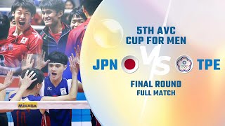 RERUN FULL MATCH  JAPAN VS CHINESE TAIPEI  5TH AVC CUP FOR MEN [upl. by Adnilam]