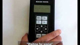 406MHz BEACON Tester test procedure [upl. by Gabler874]