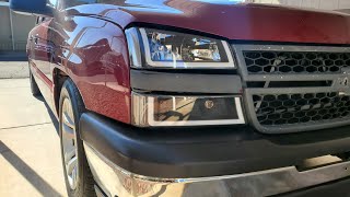 0306 Chevy Silverado Crew Cab NEW LED U Bar Headlight Install By YITA MOTOR [upl. by Ahtnamys372]