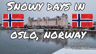 Oslo Norway A couple of snowy days [upl. by Nifled677]