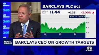 Barclays CEO on growth targets We expect investors to continue to appreciate what were doing [upl. by Denny337]