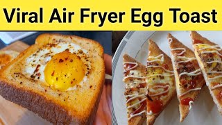 Most Viral Air Fryer Egg Toast Recipe By Minhas kitchen😍 Easy Breakfast Recipe  Egg Toast [upl. by Eirojram]