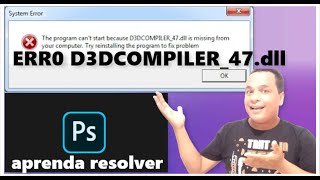 COMO RESOLVER O ERRO D3DCOMPILER47dll [upl. by Femmine]