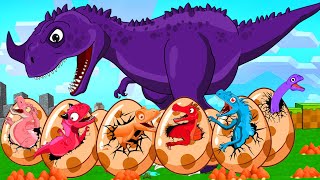 Tyrannosaurus Prima Exposed Really TRex TERROR DE DINOSAURIOS Eggs Color TRes ampMosasaurus Cartoon [upl. by Nysilla]