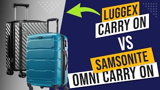 Luggex VS Samsonite Omni Carry On Suitcases [upl. by Aydidey687]